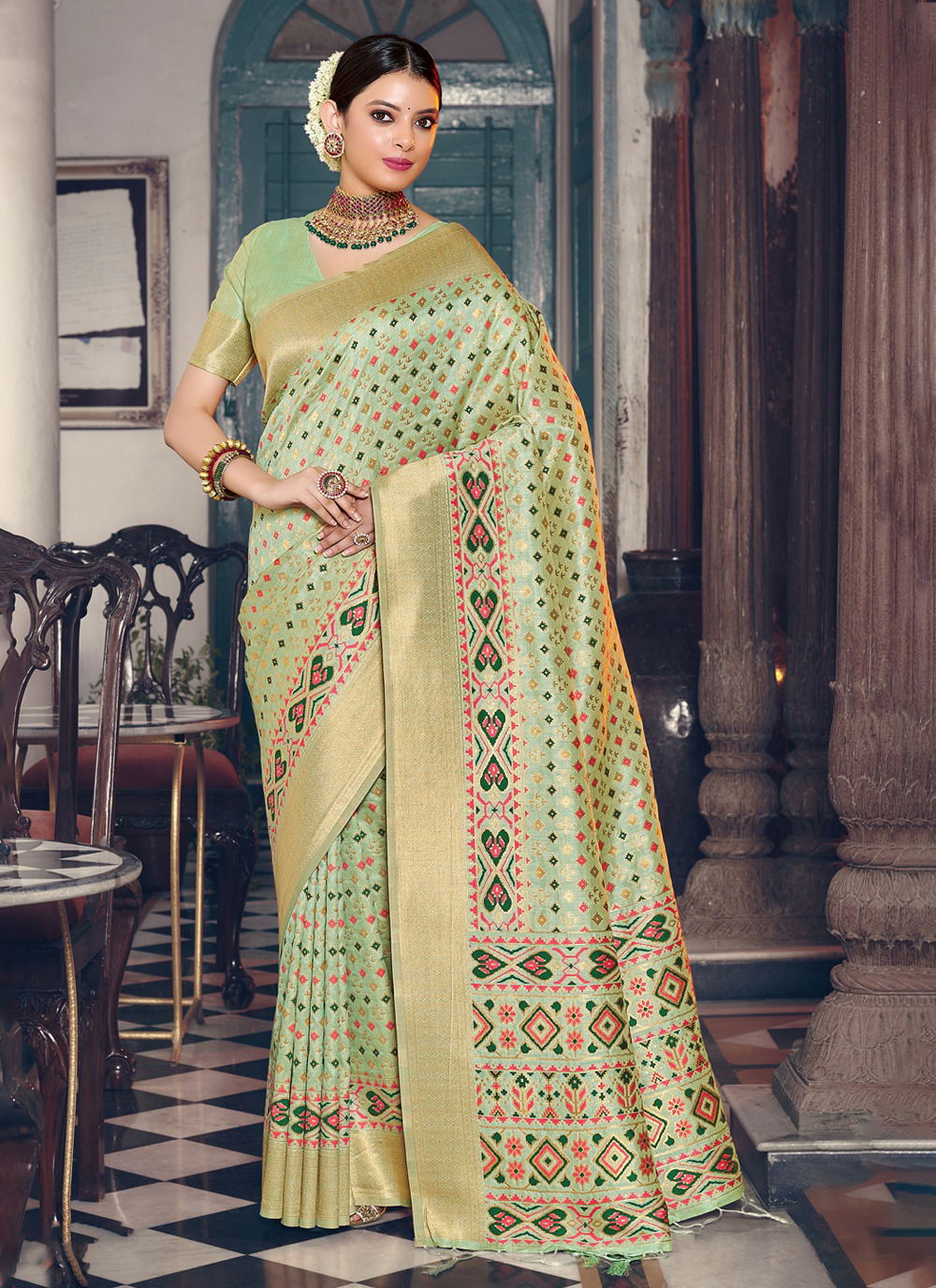 Akamsha By Sangam Patola Silk Wedding Sarees Catalog